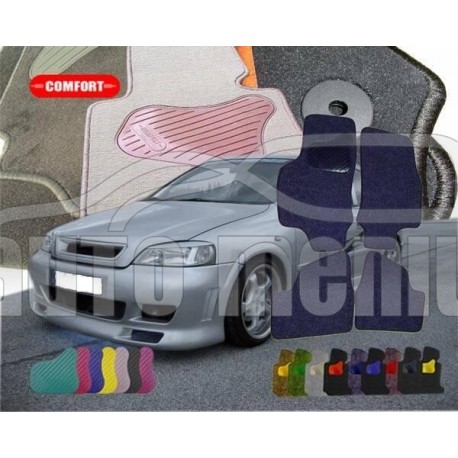 Tekstiliniai standartinės dangos kilimėliai Opel Astra G 1998-2003