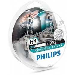 Philips lemputės 60/55W 12V H4 Philips X-treme Vision + 130%