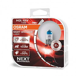 OSRAM automobilių lemputės 55W 12V H3 NIGHT BREAKER LASER +150%