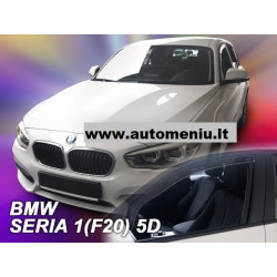 BMW 1 F20 5 durų 2011 → Langų vėjo deflektoriai priekinėms durims