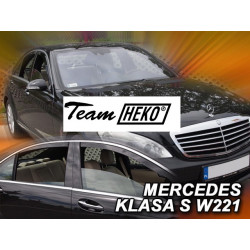 MERCEDES S W221 4 durų 2005 → 2013 (+OT) (trumpesnė versija) Langų vėjo deflektoriai keturioms durims