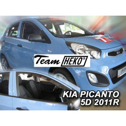 KIA PICANTO II 5 durų 2011 → 2017 Langų vėjo deflektoriai priekinėms durims