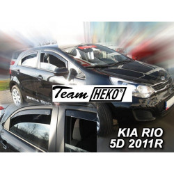 KIA RIO 5 durų 2011 → (+OT) HTB Hečbekas Langų vėjo deflektoriai keturioms durims