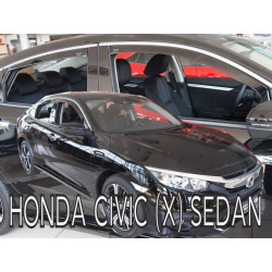 HONDA CIVIC X 2017 → (+OT) Sedanas langų vėjo deflektoriai keturioms durims