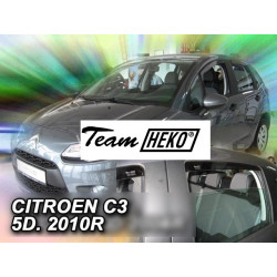 CITROEN C3 5 durų 2010 → 2017 (+OT) langų vėjo deflektoriai keturioms durims