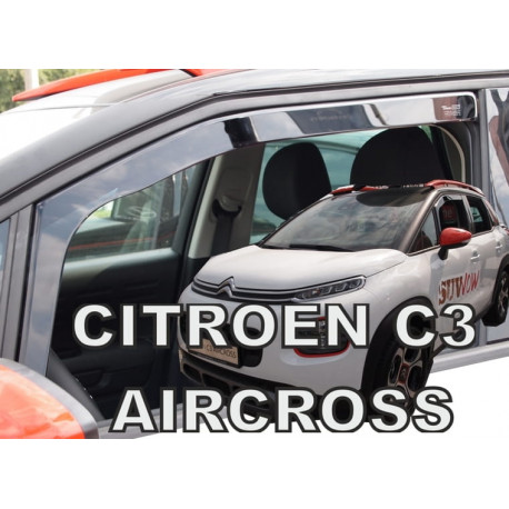 CITROEN C3 AIRCROSS 2017 → langų vėjo deflektoriai priekinėms durims