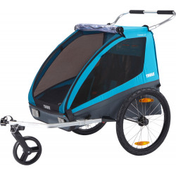 THULE COASTER XT BLUE vežimėlis vaikui, dviračio priekaba