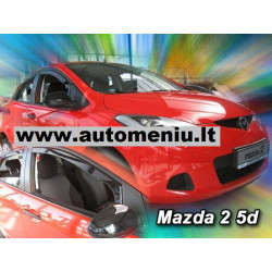 MAZDA 2 5 durų 2009 → 2014 Langų vėjo deflektoriai priekinėms durims