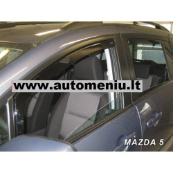 MAZDA 5 5 durų 2006 → 2018 Langų vėjo deflektoriai priekinėms durims