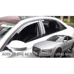 AUDI A8 (D4) 2009 → 2017 (USA) Long version Sedanas Langų deflektoriai keturioms durims