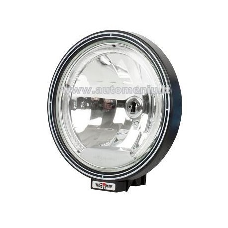 Halogenai SIM su LED apvadu baltu stiklu